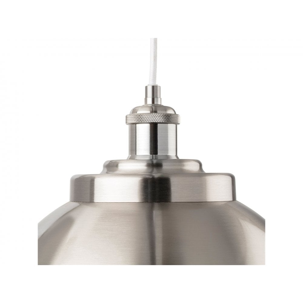 Genoa Contemporary Ceiling Pendant Light In Brushed Steel Finish 2897BS