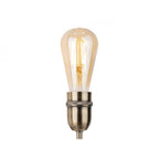 Leon Retro 2 Light Wall Light In Antique Brass Finish 2882AB