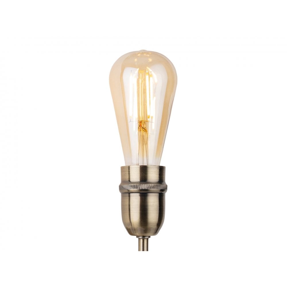 Leon Retro 2 Light Wall Light In Antique Brass Finish 2882AB
