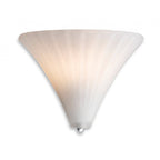 Forum Elegant Opal Glass Wall Light With Chrome Details 2862CH