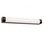 Lima Bathroom LED Wall Light In Black Finish With Opal Diffuser IP44 60 cm 2876BK