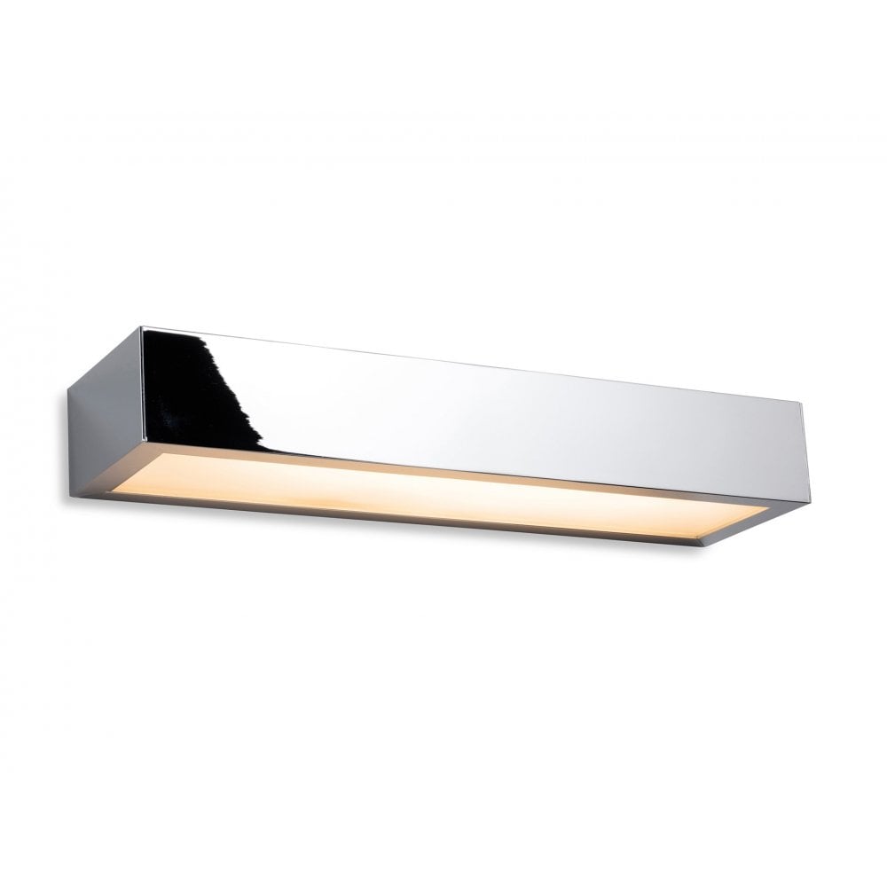 Zulu Square Edge LED Wall Light In Chrome Finish IP44 30 cm 2865CH
