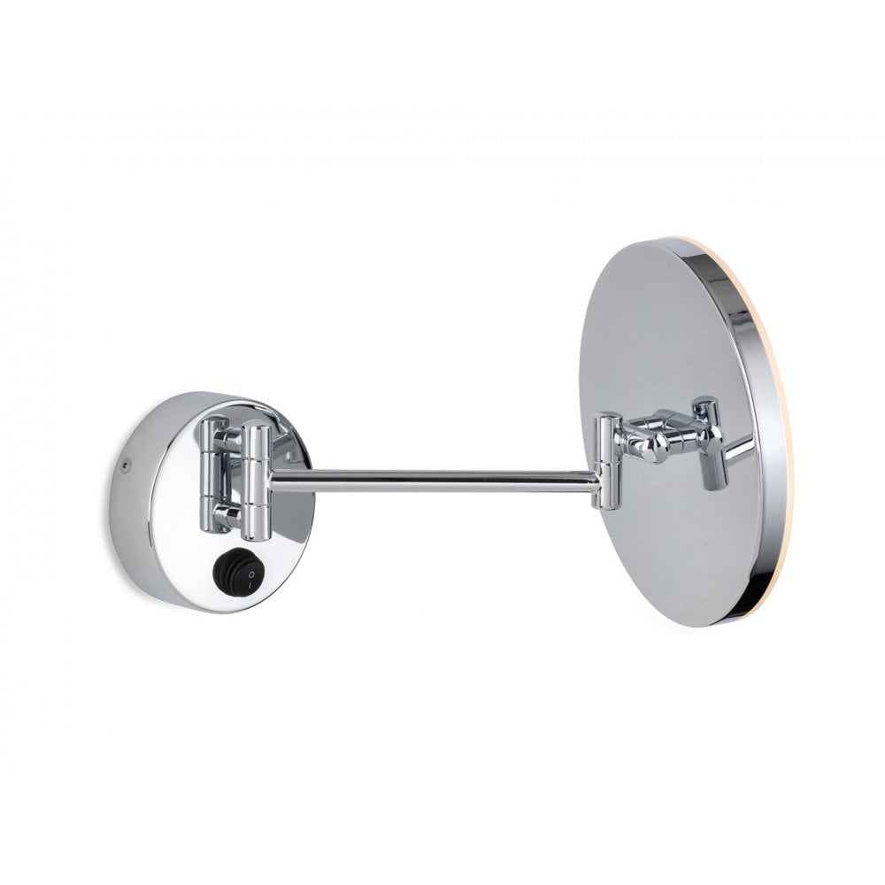 Lilly LED Magnifying Mirror Wall Light In Chrome Finish IP44 2864CH