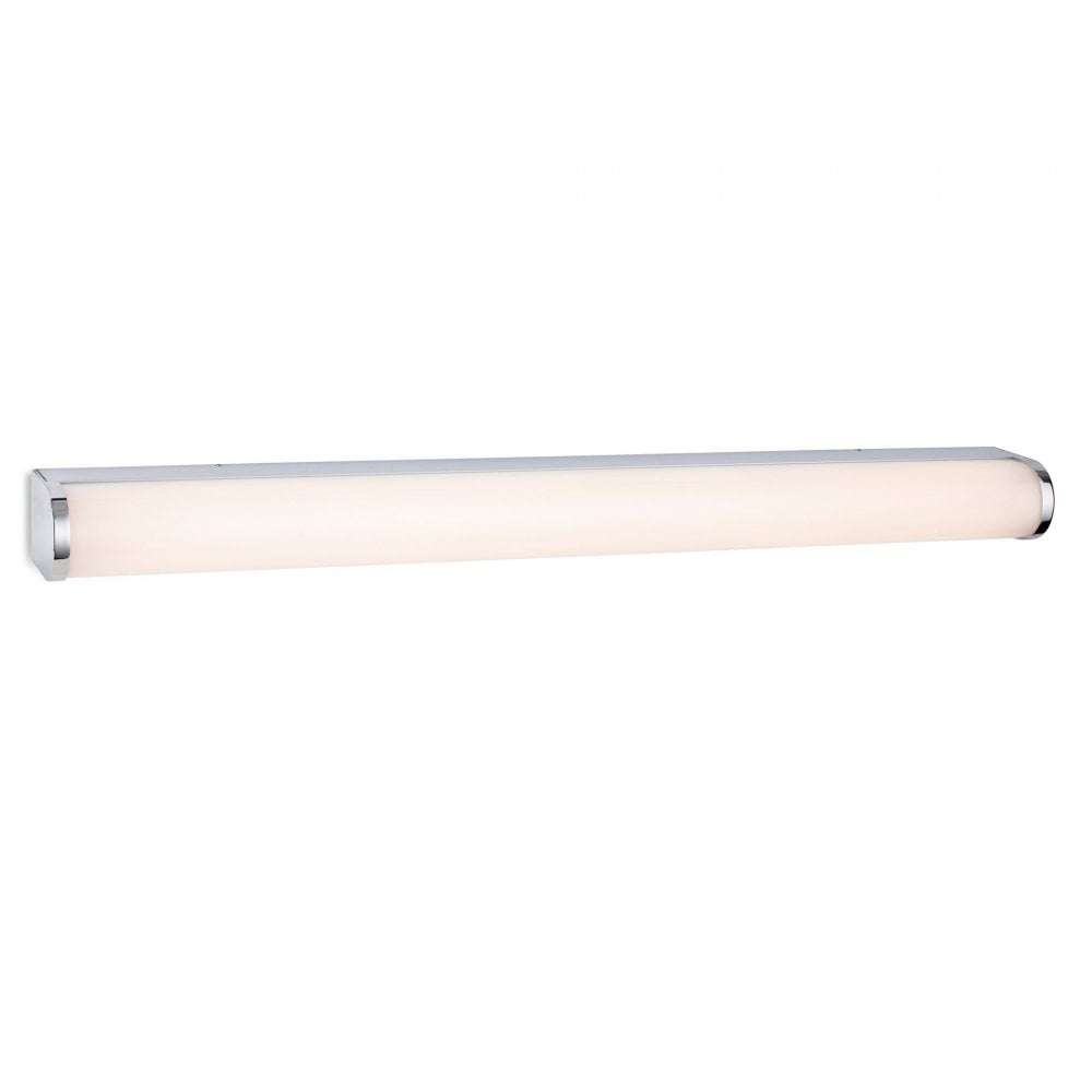 Bravo Sleek LED Wall Light In Chrome Finish With Opal Diffuser IP44 60 cm  2868CH