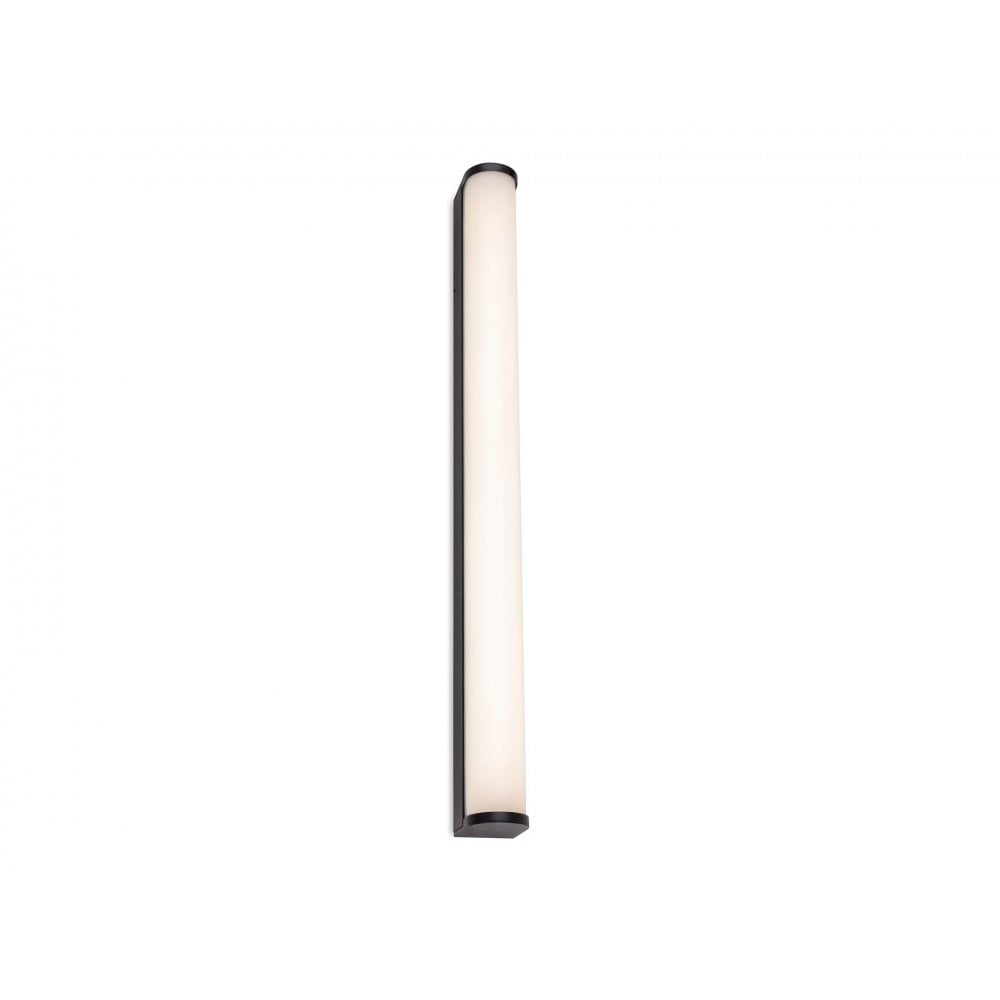 Bravo Sleek LED Wall Light In Black Finish With Opal Diffuser IP44 60 cm 2868BK