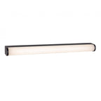 Bravo Sleek LED Wall Light In Black Finish With Opal Diffuser IP44 60 cm 2868BK