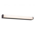 Bravo Sleek LED Wall Light In Black Finish With Opal Diffuser IP44 60 cm 2868BK
