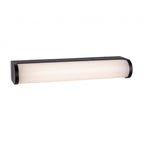 Bravo Sleek LED Wall Light In Black Finish With Opal Diffuser IP44 30 cm 2867BK