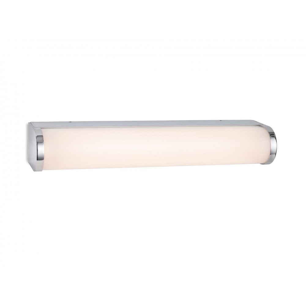 Bravo Sleek LED Wall Light In Chrome Finish With Opal Diffuser IP44 30 cm 2867CH