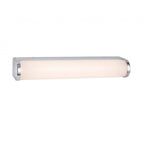 Bravo Sleek LED Wall Light In Chrome Finish With Opal Diffuser IP44 30 cm 2867CH