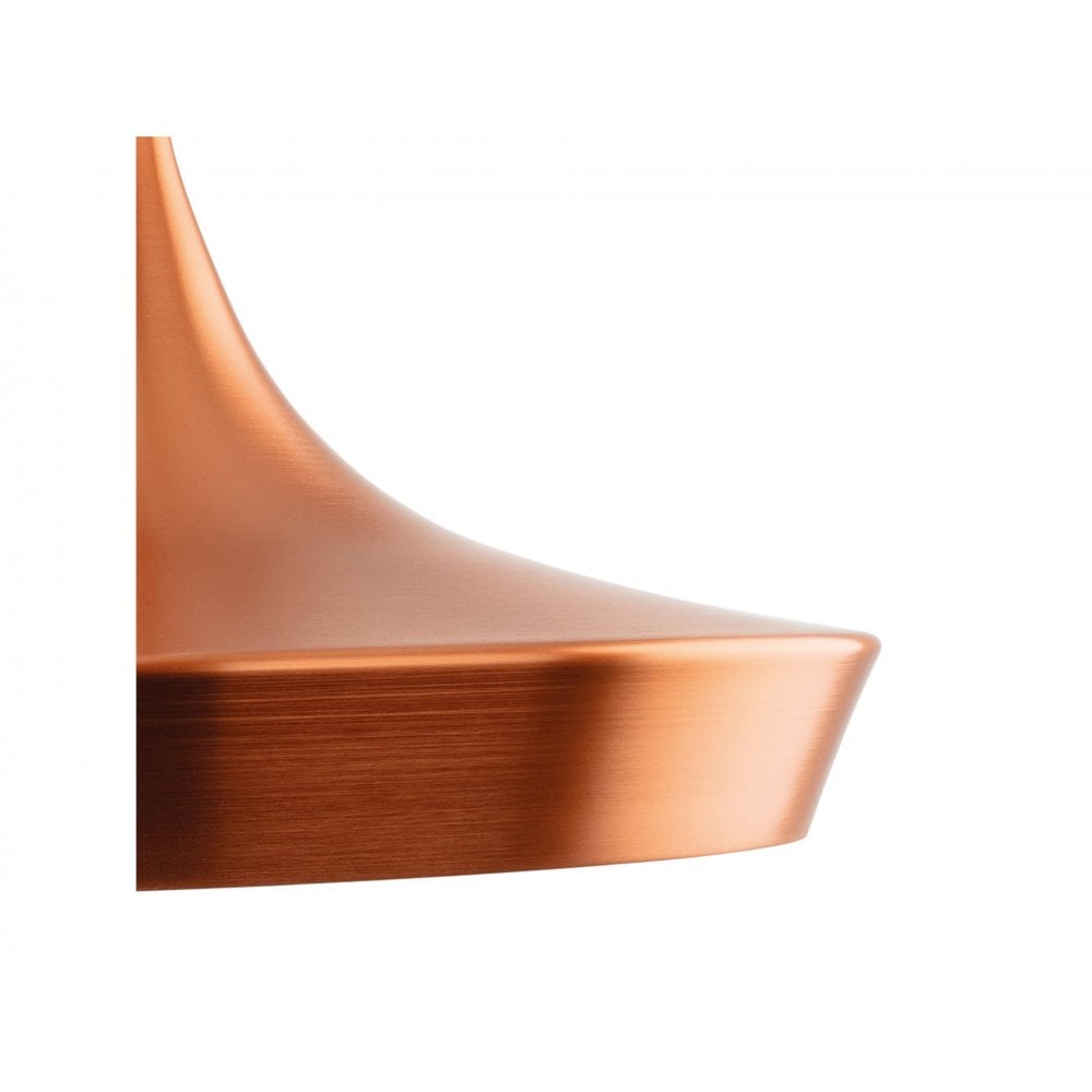 Leo Spun Ceiling Pendant Light In Brushed Copper Finish 2850CP