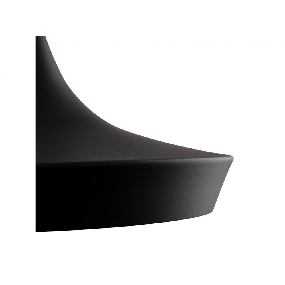 Leo Spun Ceiling Pendant Light In Black And Gold Finish 2850BK