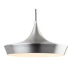 Leo Spun Ceiling Pendant Light In Aluminium Finish 2850AL