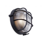 Turin Die Cast Aluminium Round Outdoor Wall Light In Black Finish IP65 2825BK