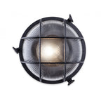 Turin Die Cast Aluminium Round Outdoor Wall Light In Black Finish IP65 2825BK