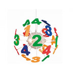 Numbers Children's Ceiling Pendant Light In Multicolour Finish 3741