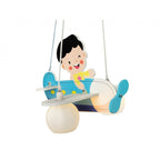 Airplane Children's Ceiling Pendant Light In Multicolour Finish 2855