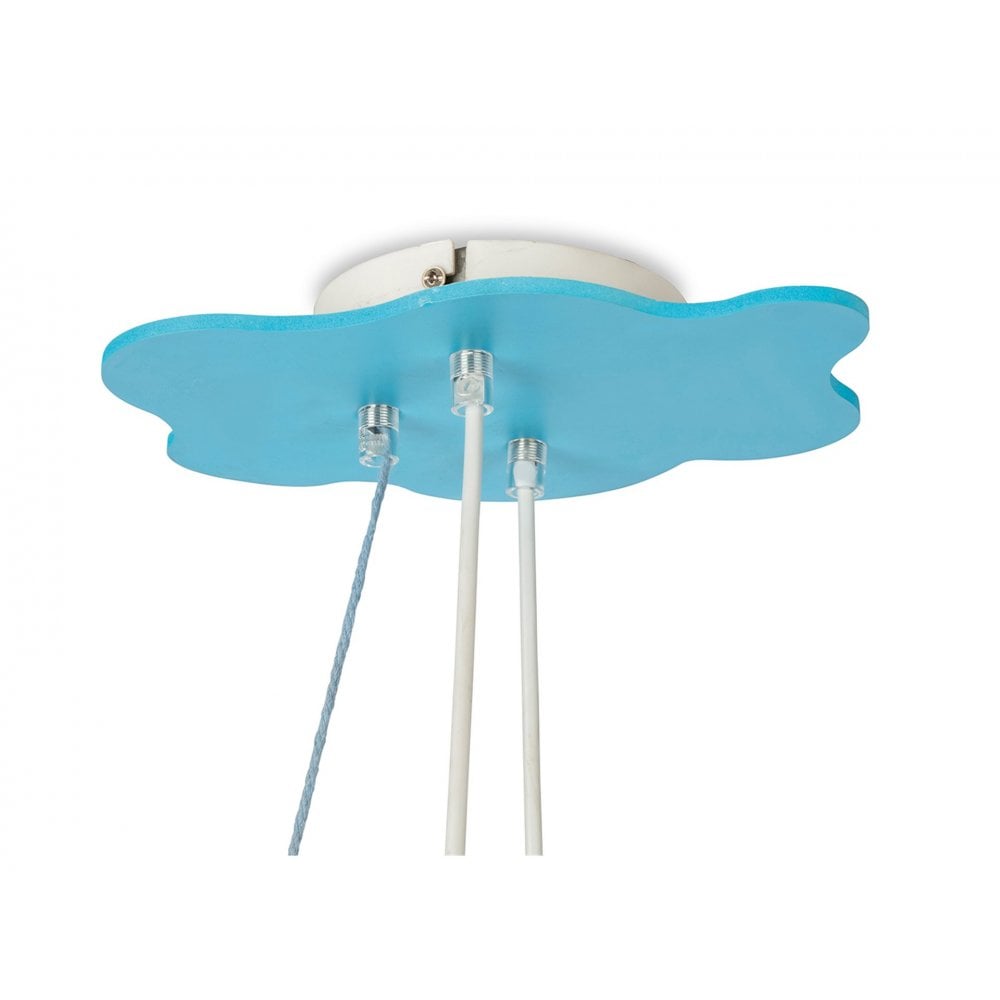 Airplane Children's Ceiling Pendant Light In Multicolour Finish 2855