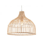 Rattan Single Ceiling Pendant Light In Natural Rattan Finish 2903