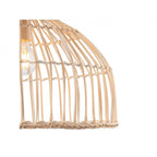 Rattan Single Ceiling Pendant Light In Natural Rattan Finish 2903