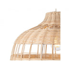 Rattan Single Ceiling Pendant Light In Natural Rattan Finish 2901