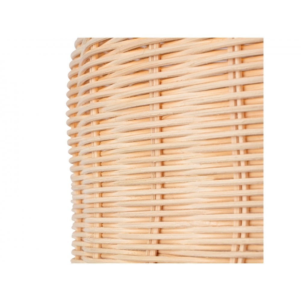 Rattan Single Ceiling Pendant Light In Natural Rattan Finish 2900