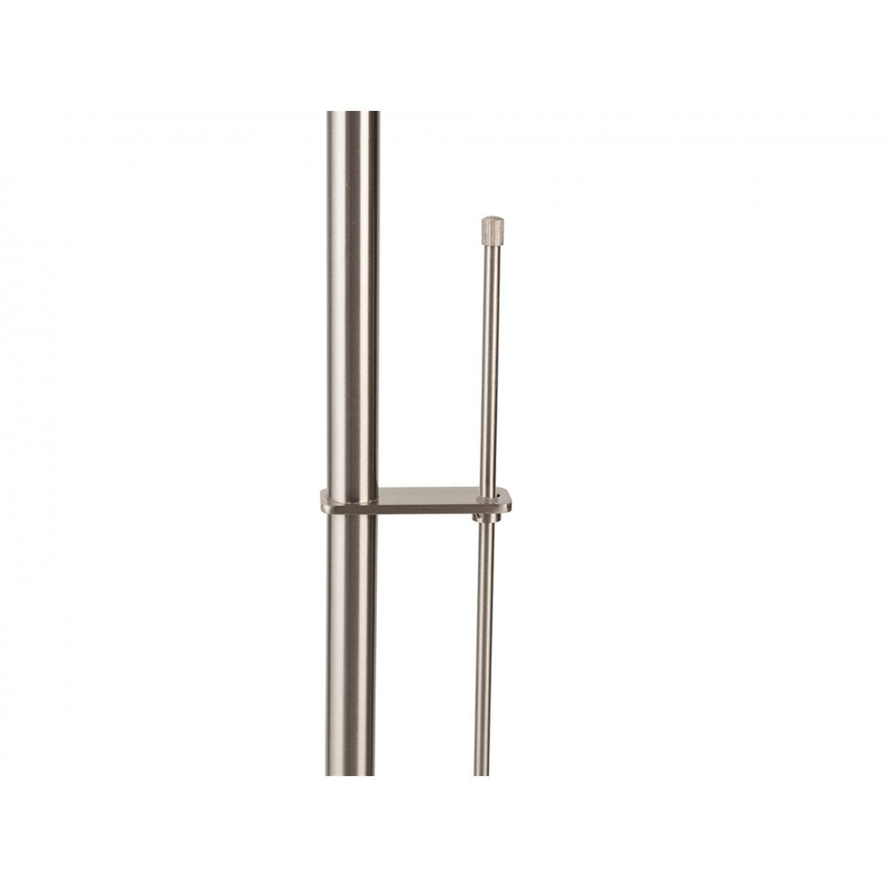 Madrid LED Floor Reading Lamp in Brushed Steel Finish 2935BS