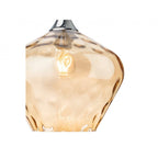 Titan Single Classic Ceiling Pendant Light With Amber Glass 2930AM
