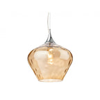 Titan Single Classic Ceiling Pendant Light With Amber Glass 2930AM
