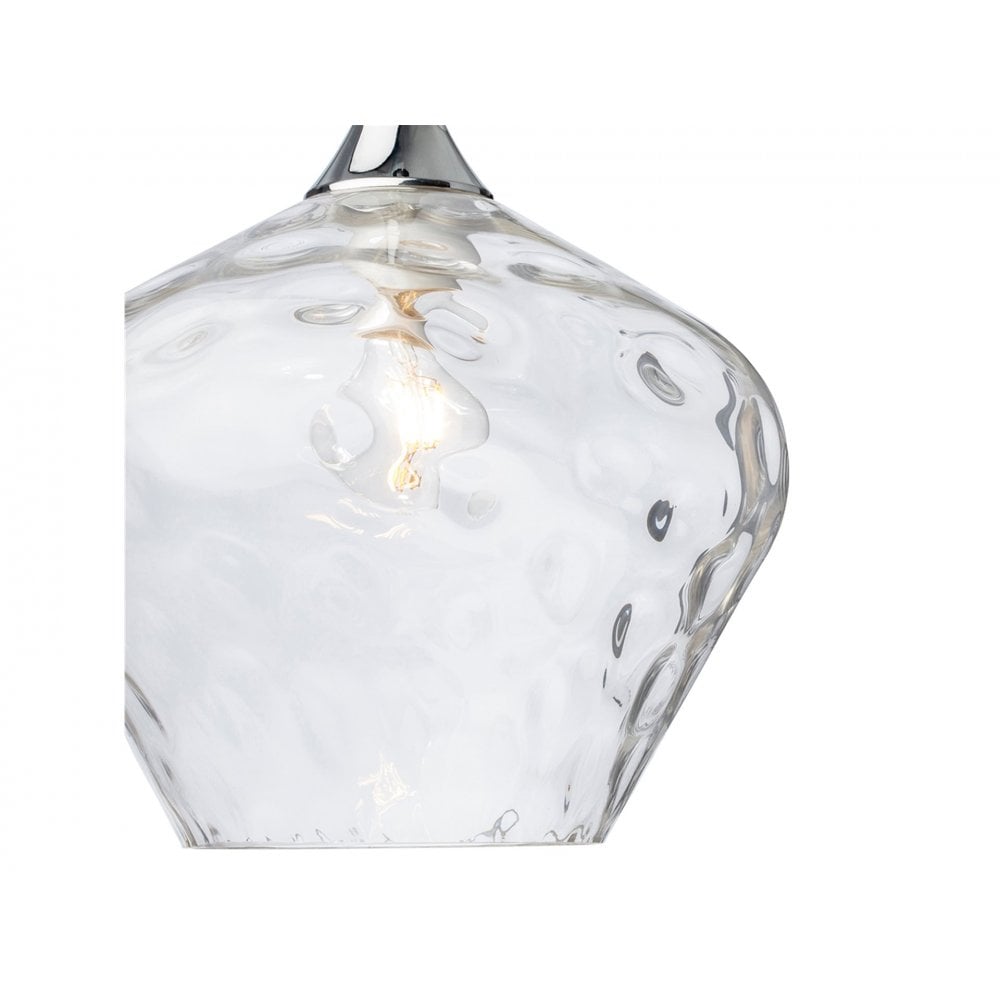 Titan Single Classic Ceiling Pendant Light With Clear Glass 2930CL