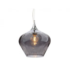 Titan Single Classic Ceiling Pendant Light With Smoked Glass 2930SM