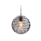 Mercury Stunning Ceiling Pendant Light With Smoked Round Glass 2929SM