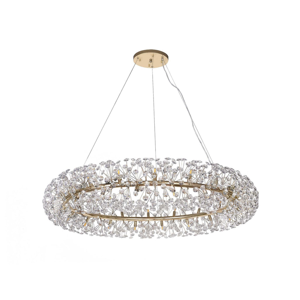 Fusion Stunning 36 Light Ceiling Pendant Light in French Gold Finish PL702109