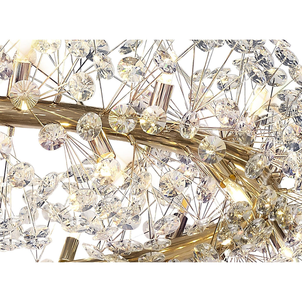 Fusion Stunning 36 Light Ceiling Pendant Light in French Gold Finish PL702109