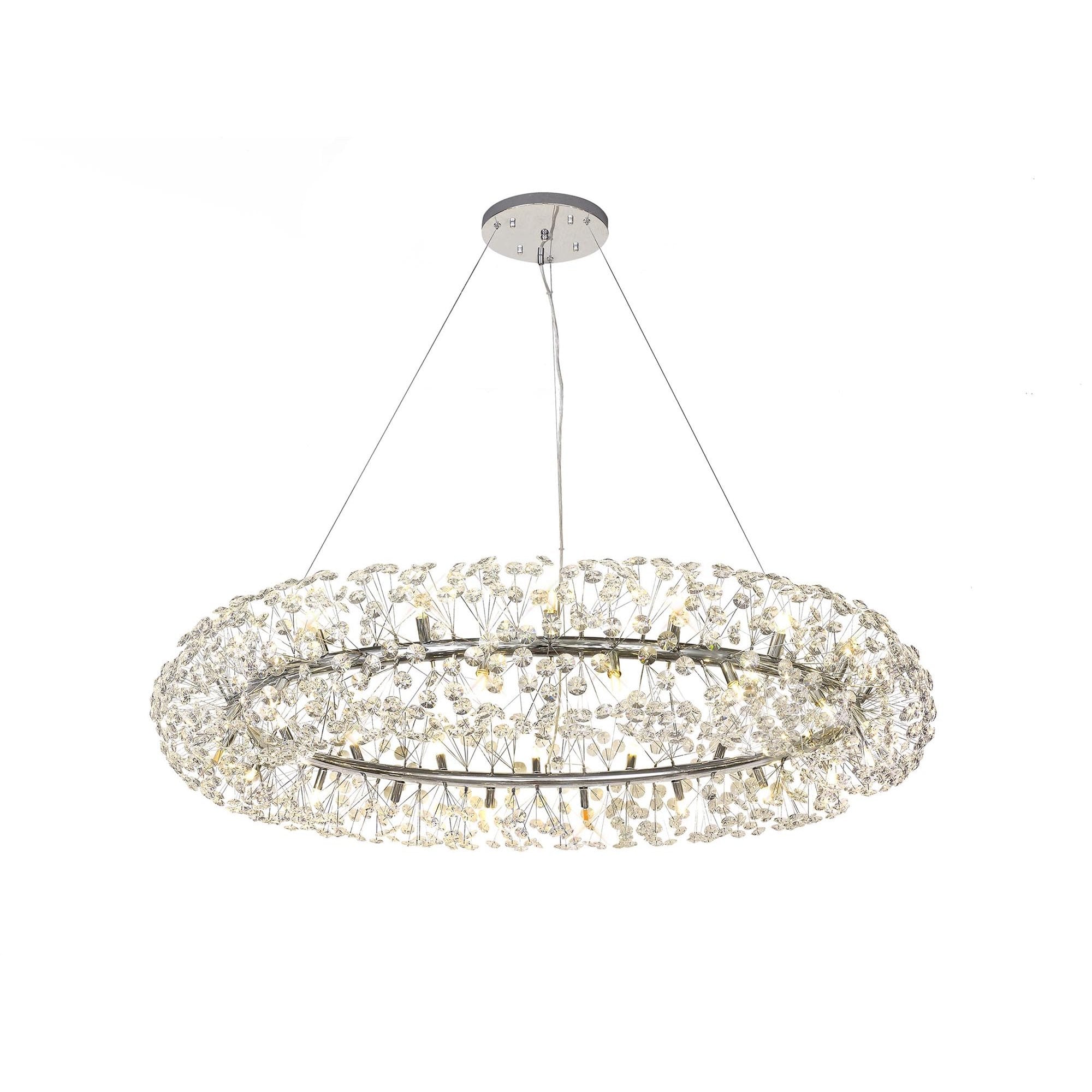 Fusion Stunning 36 Light Ceiling Pendant Light in Polished Chrome Finish PL702108