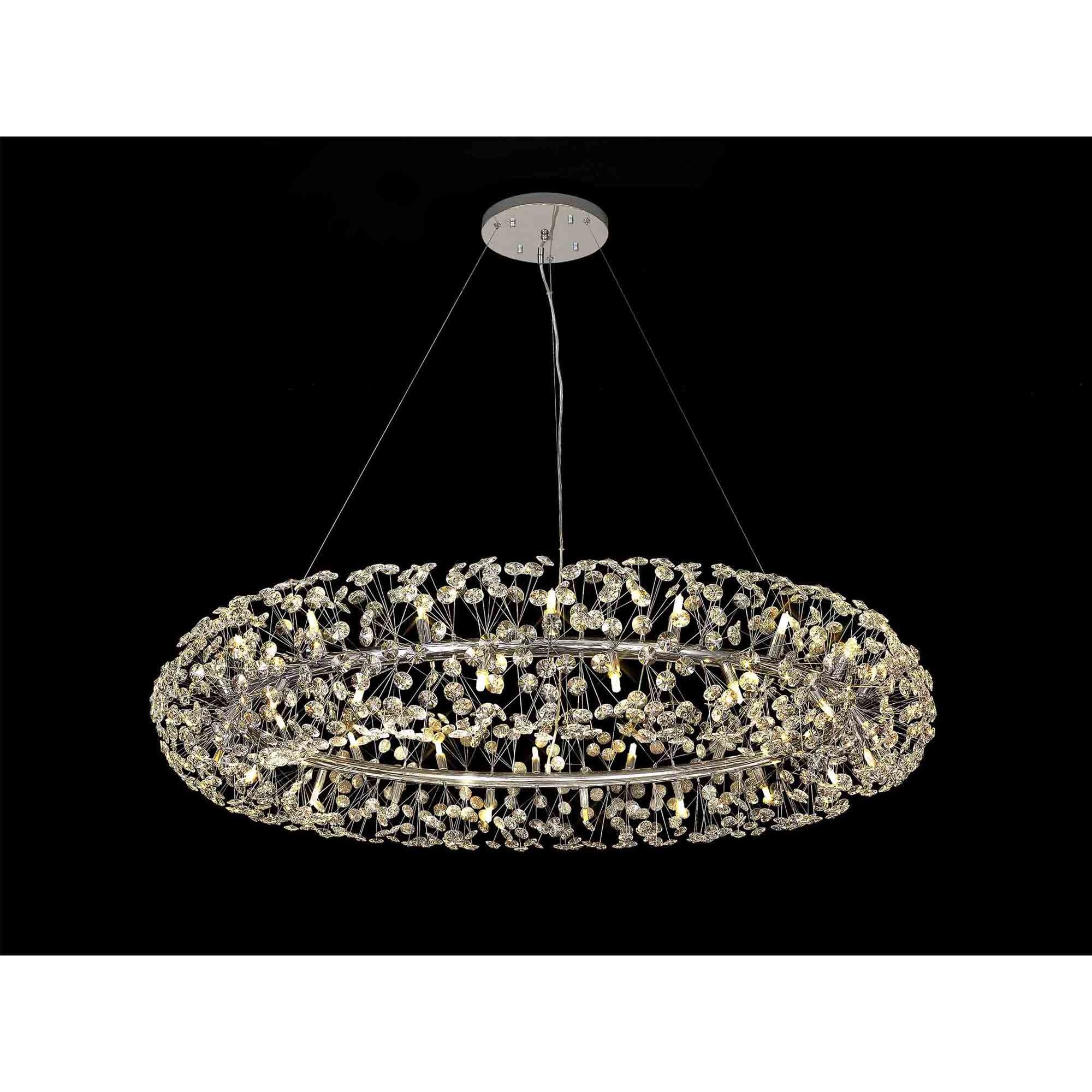 Fusion Stunning 36 Light Ceiling Pendant Light in Polished Chrome Finish PL702108