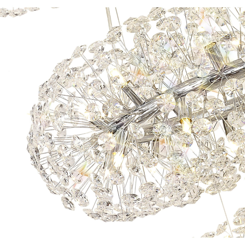 Fusion Stunning 3 Tier 58 Light Ceiling Pendant Light in Polished Chrome Finish PL702147
