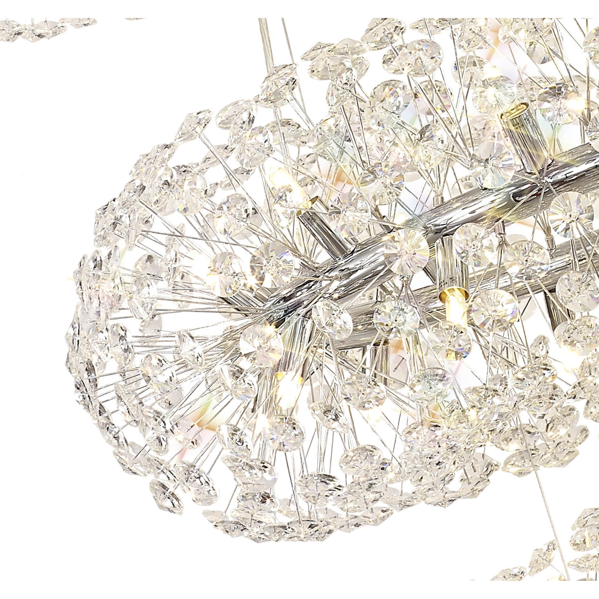 Fusion Stunning 3 Tier 58 Light Ceiling Pendant Light in Polished Chrome Finish PL702147