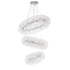 Fusion Stunning 3 Tier 58 Light Ceiling Pendant Light in Polished Chrome Finish PL702147