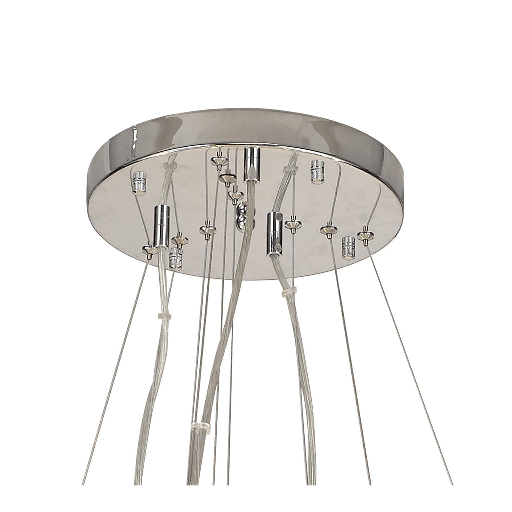 Fusion Stunning 3 Tier 58 Light Ceiling Pendant Light in Polished Chrome Finish PL702147