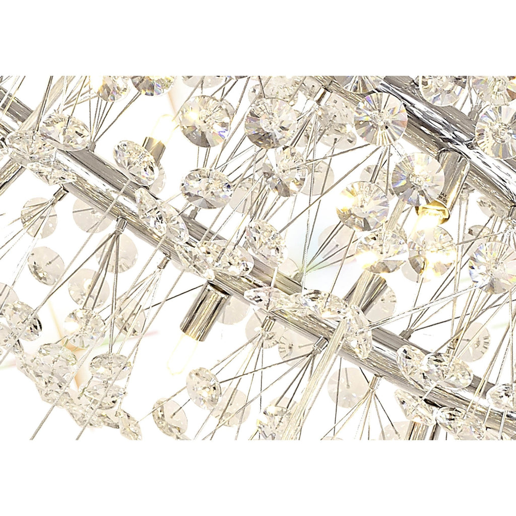 Fusion Stunning 3 Tier 58 Light Ceiling Pendant Light in Polished Chrome Finish PL702147