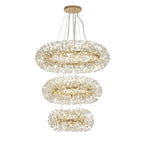 Fusion Stunning 3 Tier 58 Light Ceiling Pendant Light in French Gold Finish PL702148