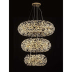 Fusion Stunning 3 Tier 58 Light Ceiling Pendant Light in French Gold Finish PL702148