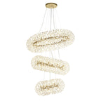 Fusion Stunning 3 Tier 58 Light Ceiling Pendant Light in French Gold Finish PL702148