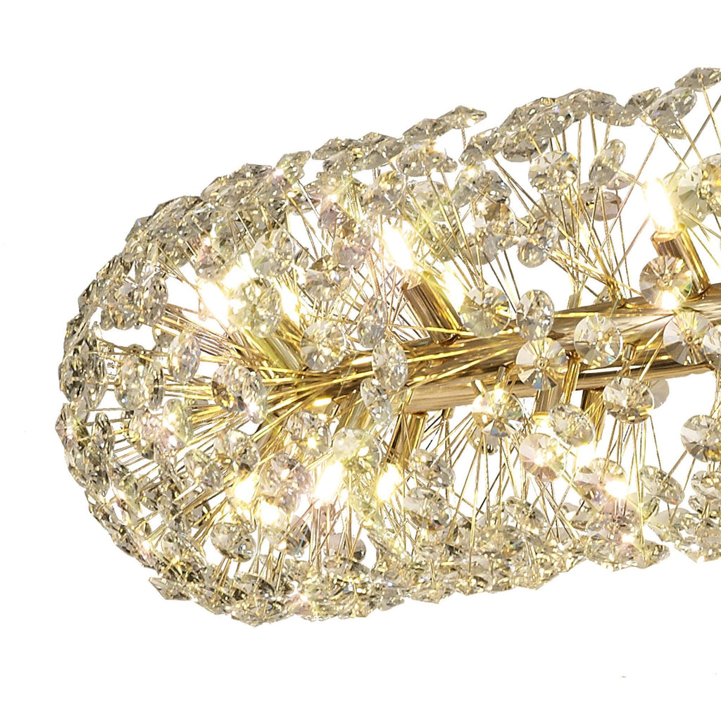 Fusion Stunning 3 Tier 74 Light Ceiling Pendant Light in French Gold Finish PL701983