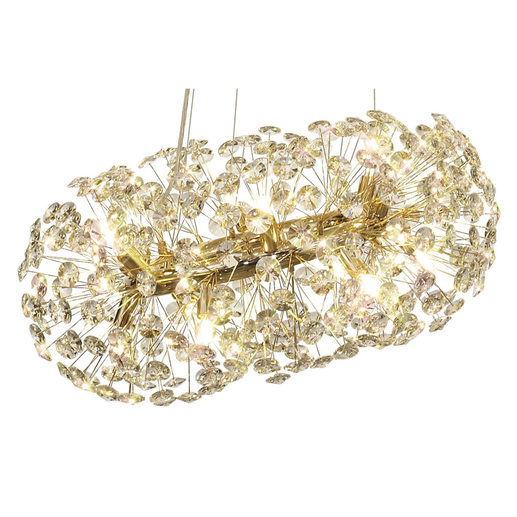 Fusion Stunning 3 Tier 74 Light Ceiling Pendant Light in French Gold Finish PL701983