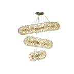 Fusion Stunning 3 Tier 74 Light Ceiling Pendant Light in French Gold Finish PL701983