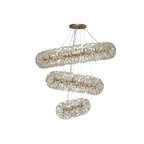 Fusion Stunning 3 Tier 74 Light Ceiling Pendant Light in French Gold Finish PL701983