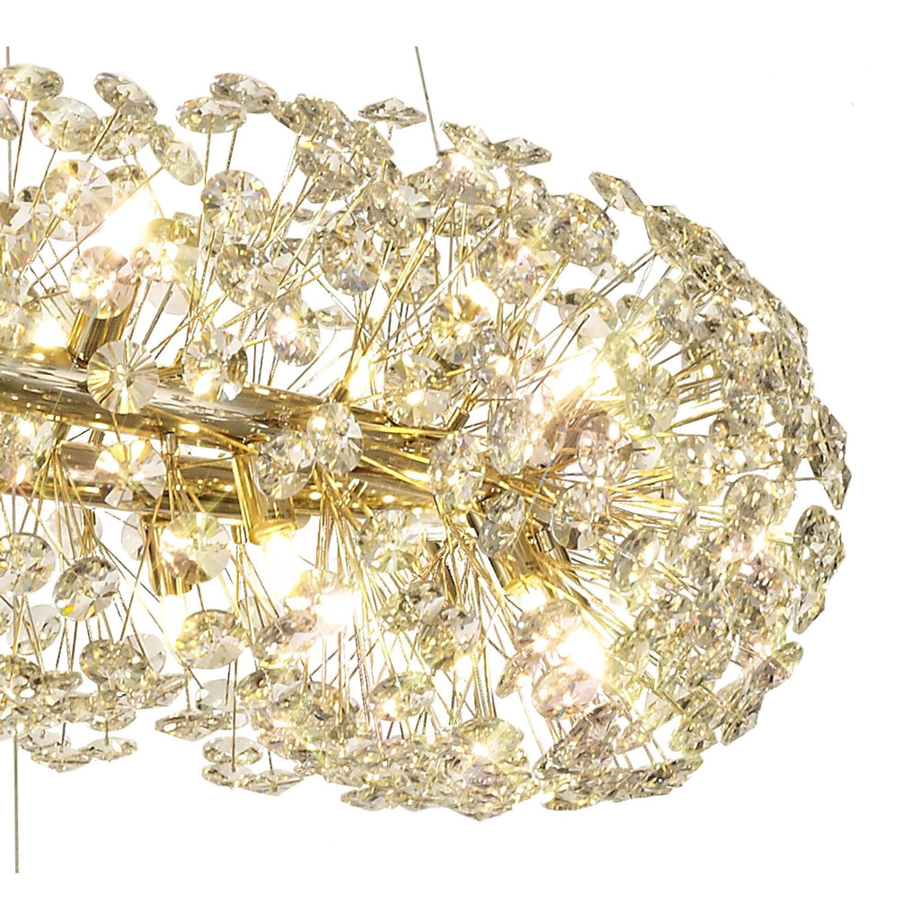 Fusion Stunning 3 Tier 74 Light Ceiling Pendant Light in French Gold Finish PL701983