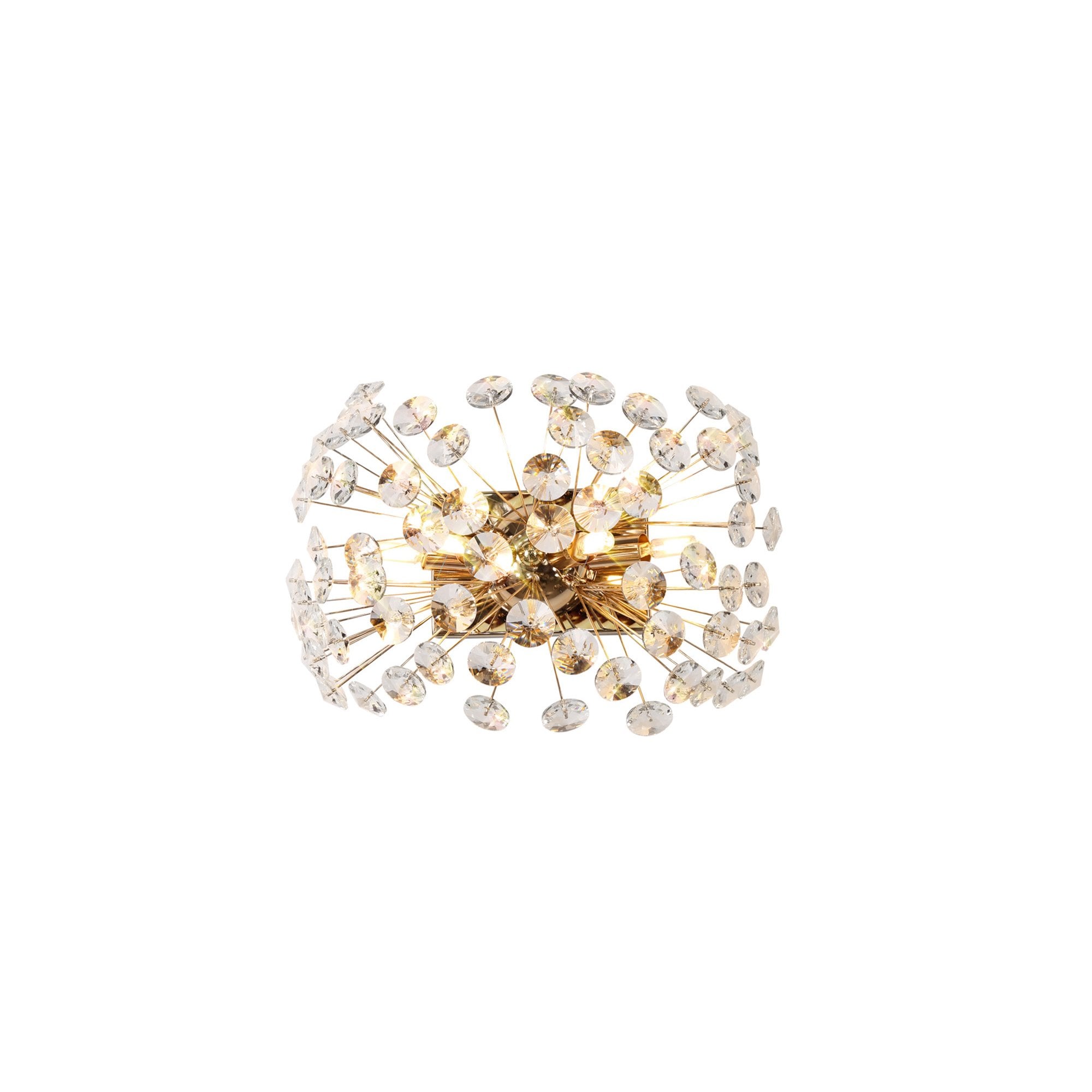 Fusion Stunning Crystal Wall Light in French Gold Finish PL701981